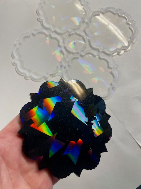 Holographic Coaster Mould Set